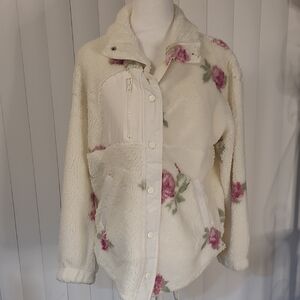 Hippie Rose Snowflake Sherpa Jacket